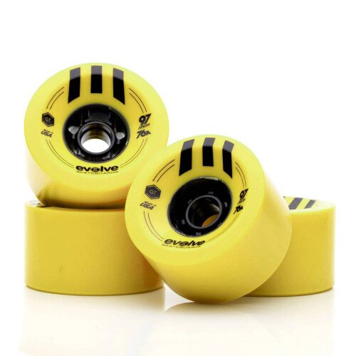 Boosted Evolve Skateboards GTR Series 2 Carbon 2 in 1 Wheels - Yellow
