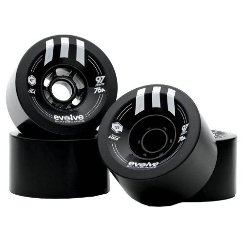 Boosted Evolve Skateboards GTR Series 2 Carbon 2 in 1 Wheels - Black