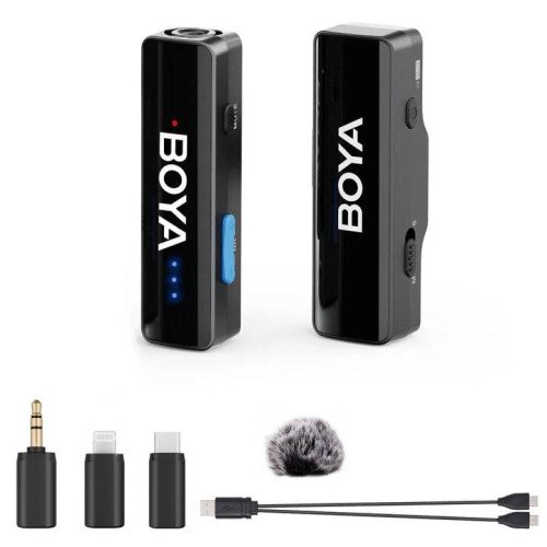 BOYA BOYALINK V2.0 Ultracompact 2.4GHz Dual-Channel Wireless Microphone System with 1 Mic (No CC)