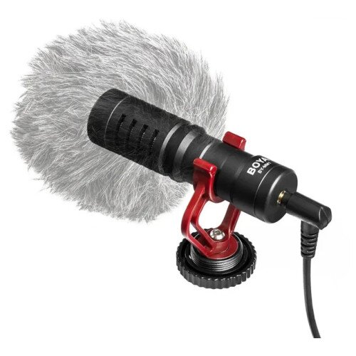 BOYA BY-MM1 Universal Cardioid Microphone - Red