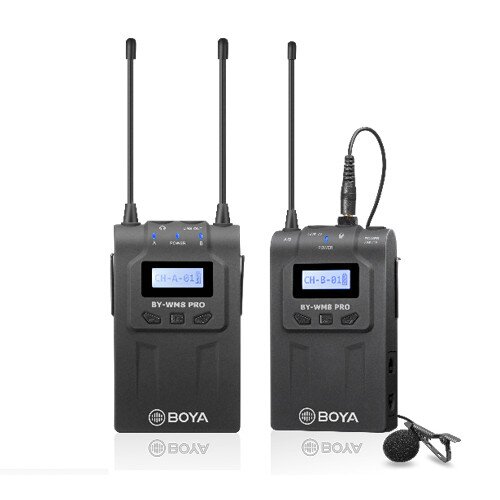 BOYA BY-WM8 Pro-K1 UHF Dual-Channel Wireless Microphone System
