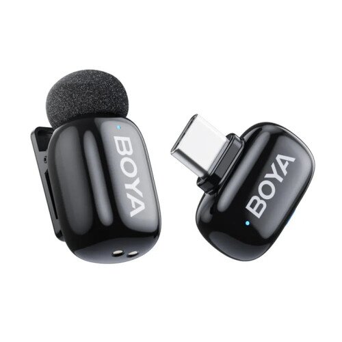 BOYA Mini Ultracompact 2.4GHz Wireless Microphone System - (Type-C) RX +1 TX - Black