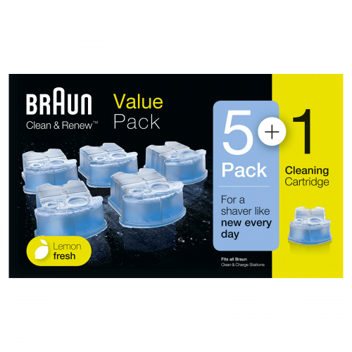 Braun Clean & Renew Cartridge 5+1 Pack
