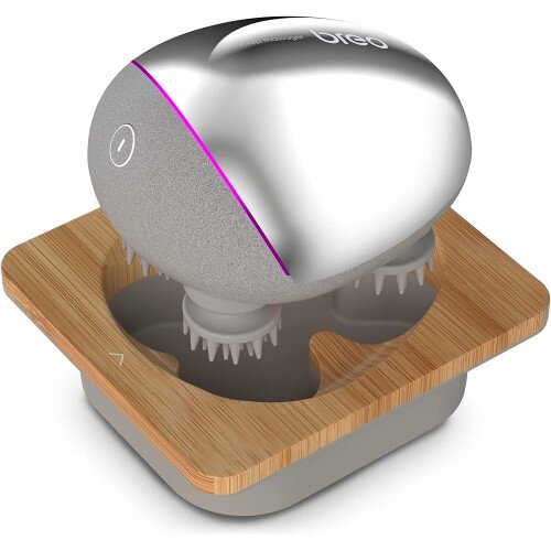 Breo Scalp Mini Pro Massager Silver with Base
