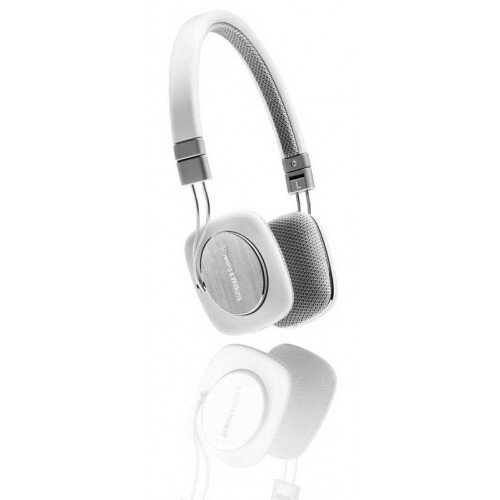 Bowers & Wilkins P3 On-Ear Wired Headphones - White/Grey