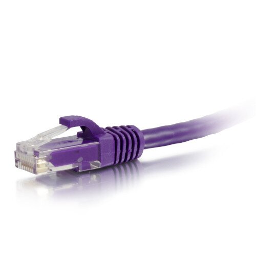 C2G Cat6a Snagless Unshielded (UTP) Ethernet Network Patch Cable - Purple - 12 FT