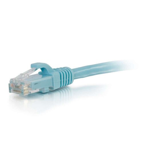 C2G Cat6a Snagless Unshielded (UTP) Ethernet Network Patch Cable - Aqua - 50 FT