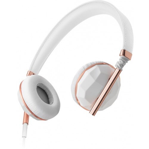 Caeden Linea No1 On-Ear Wired Headphones - Ceramic & Rose Gold