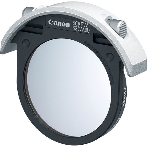 Canon Drop-in Screw Filter Holder 52 (WIII) with 52mm Protect Filter