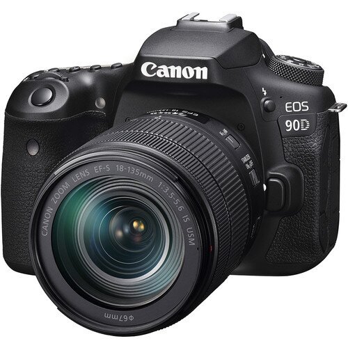 Canon EOS 90D Digital SLR Camera - 18-135mm Lens