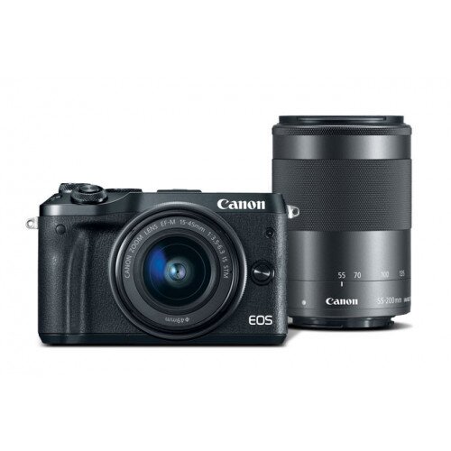 Canon EOS M6 EF-M 15-45mm f/3.5-6.3 with EF-M 55-200mm f/4.5-6.3 IS STM Kit