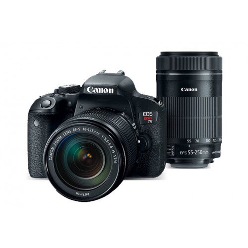 Canon EOS Rebel T7i Camera Bundle with EF-S 18-135 IS STM and EF-S 55-250 IS STM Lens Kit