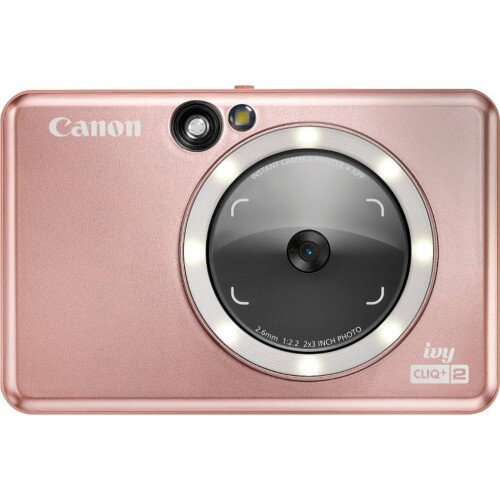 Canon IVY CLIQ+2 Instant Camera Portable Photo Printer - Rose Gold