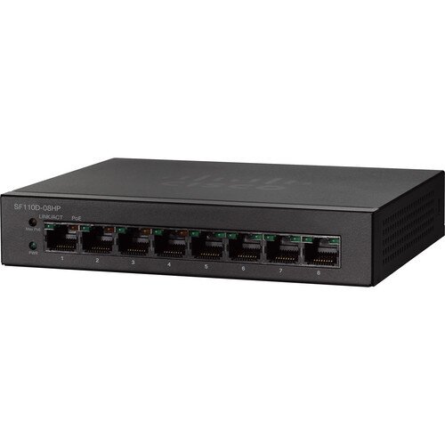 Cisco SF110D-08HP 8-Port 10/100 PoE Desktop Switch