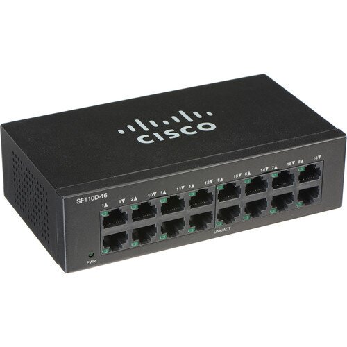 Cisco SF110D-16 16-Port 10/100 Desktop Switch