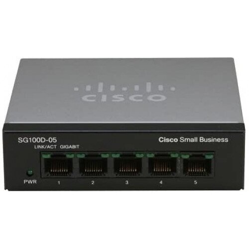 Cisco SG100D-05 5-Port Gigabit Desktop Switch