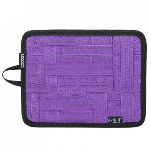 Cocoon Grid-It Organizer Small 7.25" x 9.25" iPad Case Accessory - Purple
