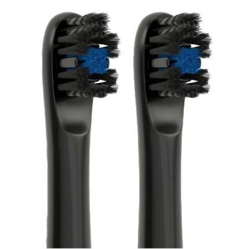 Colgate hum Adult Replacement Toothbrush Heads 2 Pack - Black