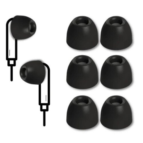 Comply 500 Series Foam Ear Tips - S/M/L (1 Pair Each) - Round 2.0 TRZ-500 - NO TechDefender