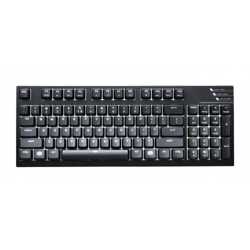 Cooler Master MasterKeys Pro M White LED Gaming Keyboard - Cherry MX Blue Switch