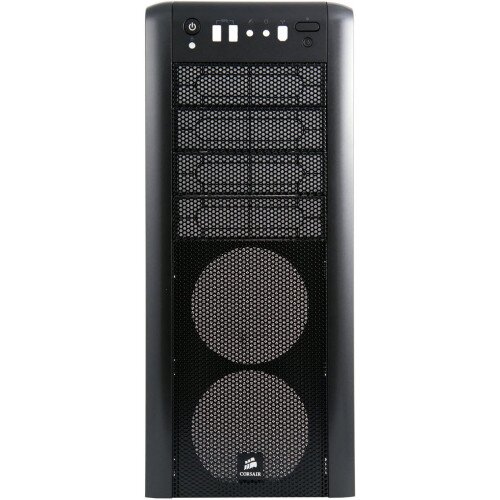 Corsair Carbide 400R Case - Front Fascia (Complete with ALL 5.25” bay covers, mesh, black and metallic grey)