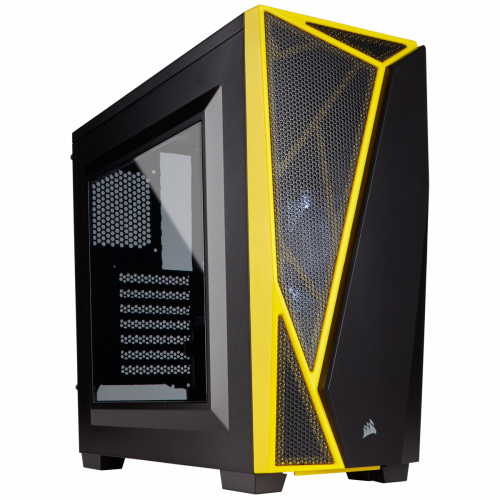 Corsair Carbide Series Spec-04 Mid-Tower Gaming Computer Case - Black / Yellow