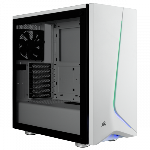 Corsair Carbide Spec-06 RGB Tempered Glass Mid Tower Computer Case - White