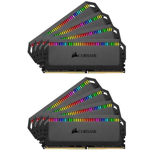 Corsair Dominator Platinum RGB DDR4 Memory - 64GB Kit (8 x 8GB) - 3200MHz CL16