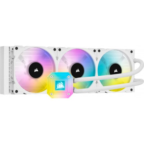 Corsair iCUE H150i Elite Capellix Liquid CPU Cooler - 360mm - White