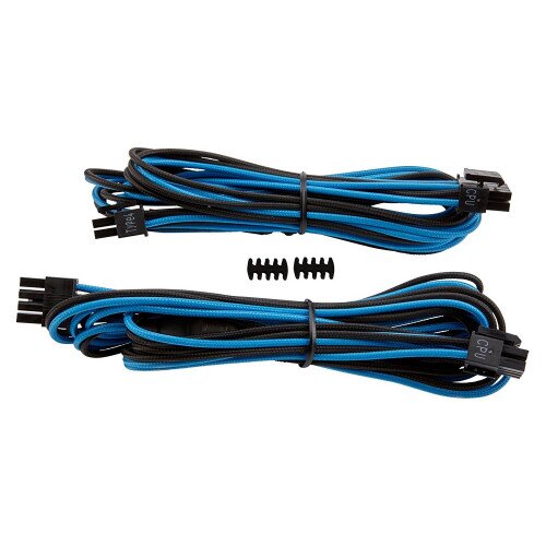 Corsair Premium Individually Sleeved EPS12V/ATX12V Cables, Type 4 (Generation 3) - Blue/Black