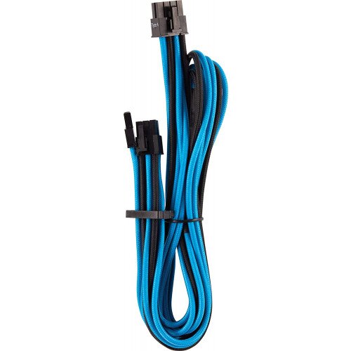 Corsair Premium Individually Sleeved PCIe Cables (Single Connector) Type 4 Gen 4 - Blue/Black
