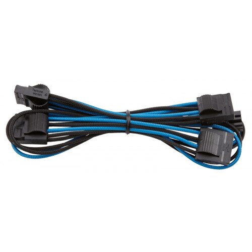 Corsair Premium Individually Sleeved Peripheral Cable, Type 4 (Generation 3) - Blue/Black