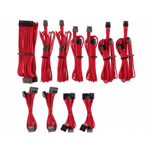 Corsair Premium Individually Sleeved PSU Cables Pro Kit Type 4 Gen 4 - Red