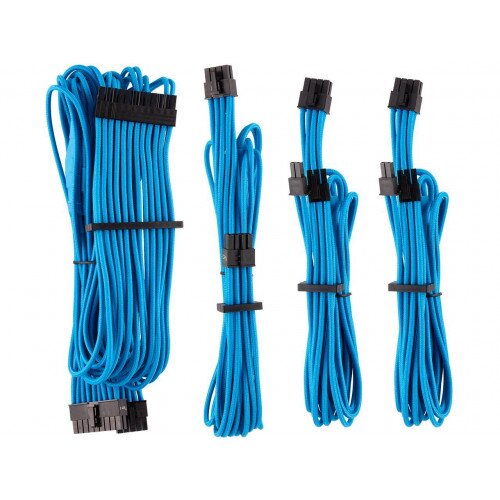 Corsair Premium Individually Sleeved PSU Cables Starter Kit Type 4 Gen 4 - Blue