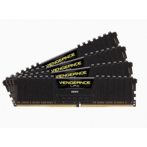 Corsair VENGEANCE LPX 128GB (4 x 32GB) DDR4 DRAM 3600MHz C18 Memory Kit - Black