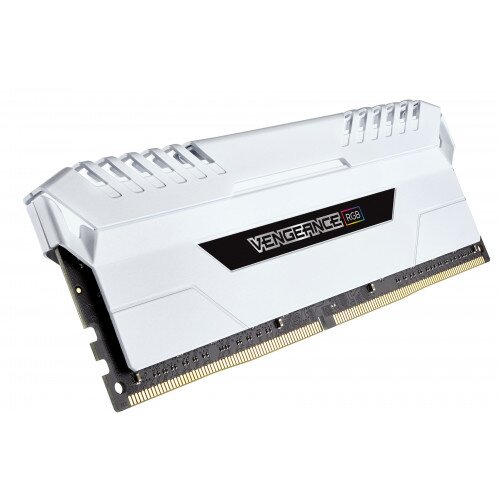 Corsair Vengeance RGB 16GB (2 x 8GB) DDR4 DRAM 3000MHz C15 Memory Kit - White