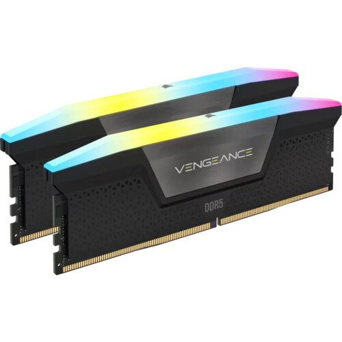Corsair Vengeance RGB 96GB (2x48GB) DDR5 DRAM 5200MT/s CL38 Memory Kit - Black