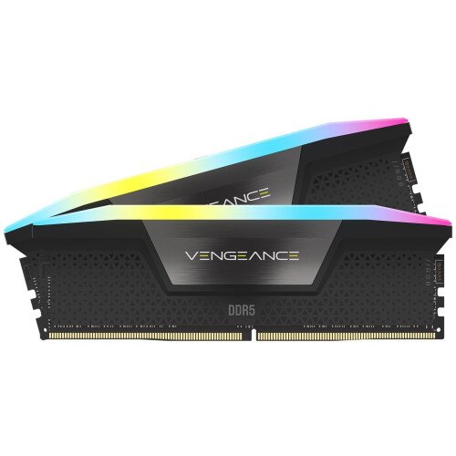 Corsair Vengeance RGB 96GB (2x48GB) DDR5 DRAM 6000MT/s CL30 Memory Kit- Black