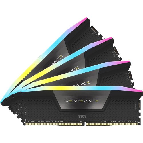 Corsair Vengeance RGB 128GB (4x32GB) DDR5 DRAM 5600MT/s CL40 Memory Kit - Black