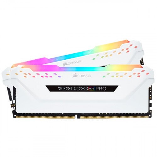 Corsair VENGEANCE RGB PRO DDR4 DRAM Memory Kit - White - 16GB Kit (2 x 8GB) - 3600MHz CL18