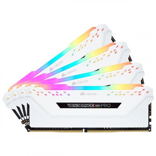 Corsair VENGEANCE RGB PRO DDR4 DRAM Memory Kit - White - 32GB Kit (4 x 8GB) - 3600MHz CL18