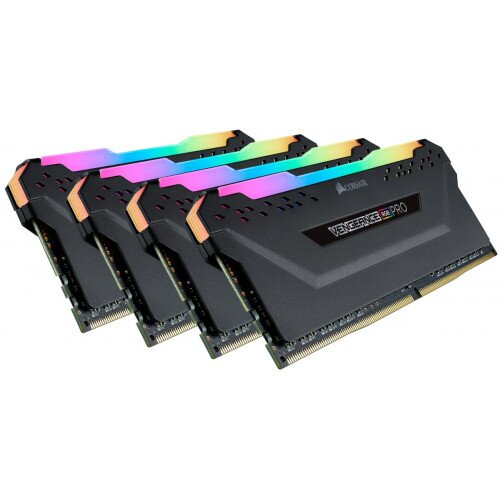 Corsair VENGEANCE RGB PRO DDR4 DRAM Memory Kit - Black - 128GB Kit (4 x 32GB) - 3200MHz C16