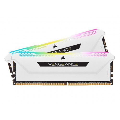 Corsair Vengeance RGB Pro SL DDR4 DRAM Memory Kit - 16GB (2 x 8GB) - 3600MHz C18 - White