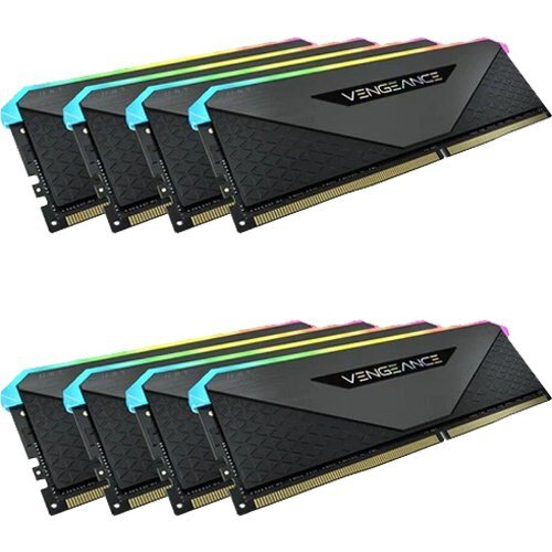 Corsair Vengeance RGB RT 256GB (8 x 32GB) DDR4 DRAM 3200MHz C16 Memory Kit - Black