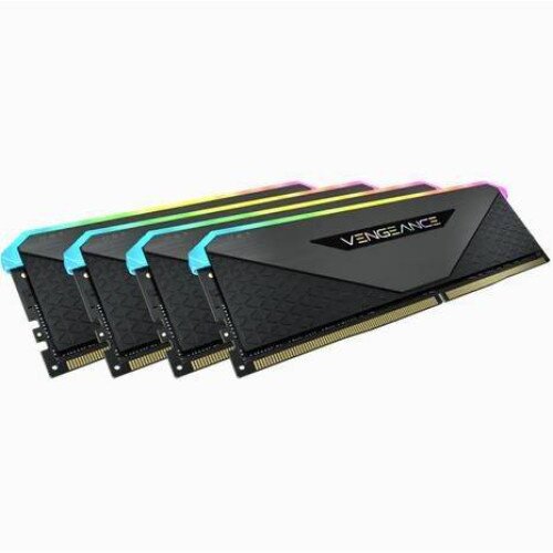 Corsair Vengeance RGB RT 64GB (4 x 16GB) DDR4 DRAM 3200MHz C16 Memory Kit - Black