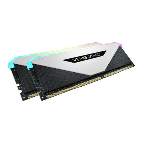 Corsair Vengeance RGB RT 32GB (2 x 16GB) DDR4 DRAM 3600MHz C18 Memory Kit - White