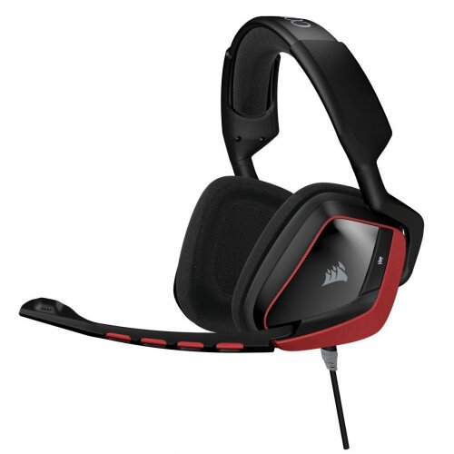 Corsair VOID Surround Hybrid Stereo Gaming Headset with Dolby 7.1 USB Adapter - Red