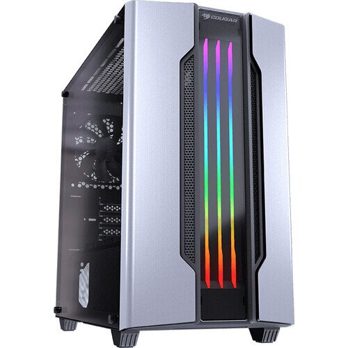 COUGAR Gemini M ARGB Mini Tower Gaming Case - Silver