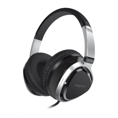 Creative Labs Aurvana Live 2 Over-Ear Wired Headphones - Black Dark Chrome