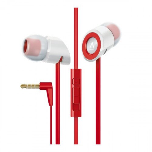 Creative Labs Creative Hitz MA350 Premium Noise-Isolating In-Ear Wired Headphones - Red/White